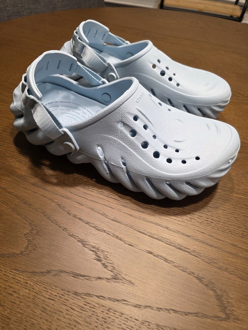 Crocs Light Blue Echo Clogs Size 8 Mens / Womens 10